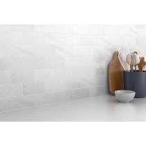 MARBLE - 3X6 WINTER FROST, WINTER FROST, HONED